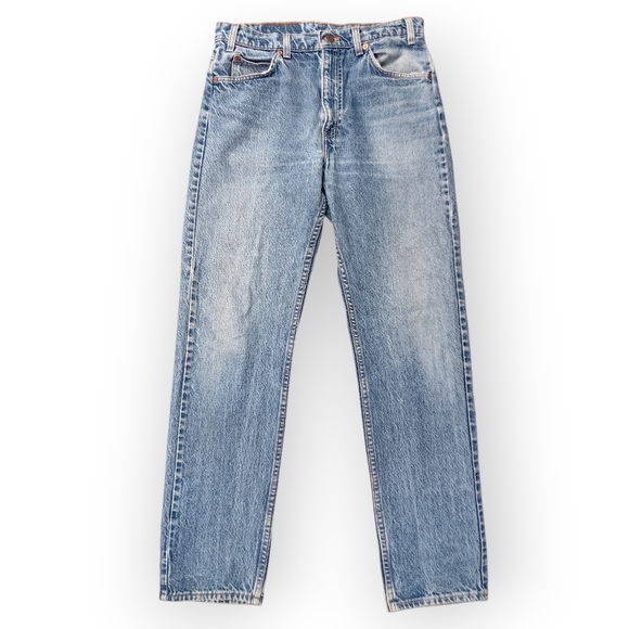 Vtg Levi 505 Orange Label Regular Fit Straight Leg Jeans - 30x32 - Picture 5 of 6